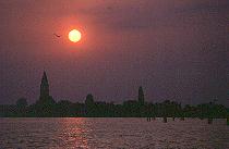 Sonnenuntergang bei Venedig